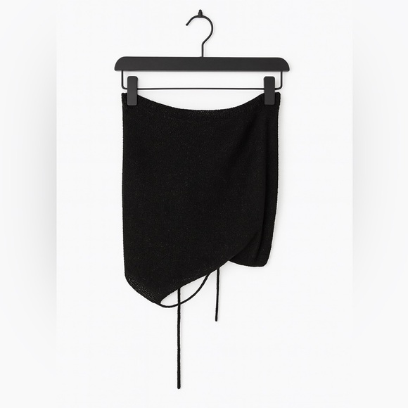 NWT Wild Fable Black Tube Top with tie - Picture 1 of 4